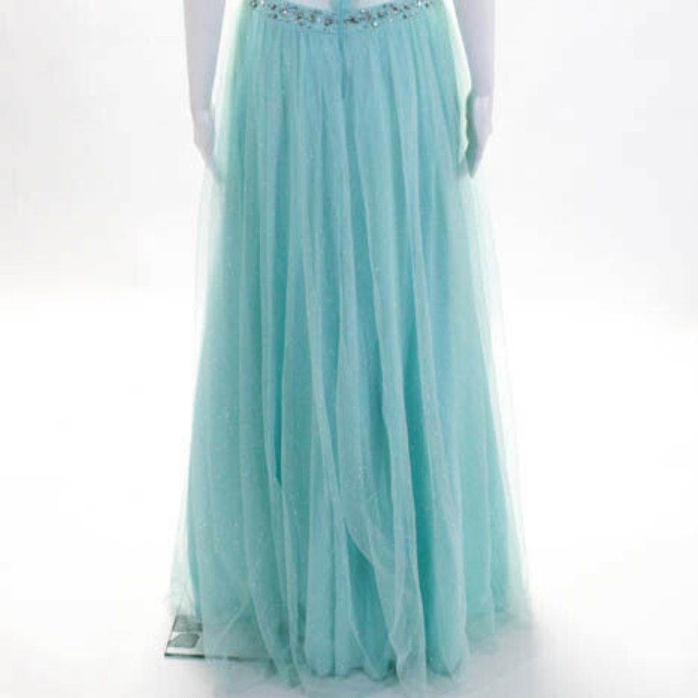 City Lights Mint jewel Rhinestone Sweetheart Gown - Picture 5 of 8